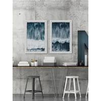 Raging Waves Diptych 2-pc. Framed Wall Art Set