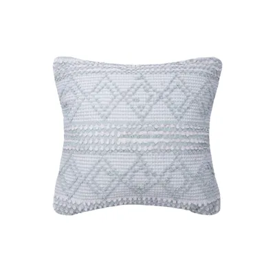 Light Blue Geometric Stella Throw Pillow