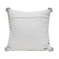 Gray Woven Knots Outdoor Pillow