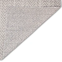 Gray Reverse Arrows Outdoor Area Rug, 6x9