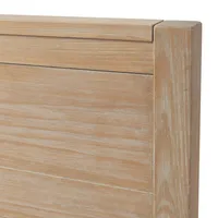Natural Wood Grain Panel Queen Bed
