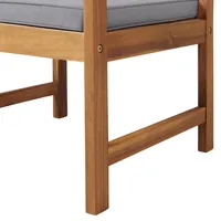 Blue X-Back Acacia Wood 2-pc. Outdoor Chair Set