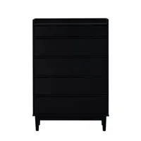 Midnight Solid Wood Pull Tab Dresser