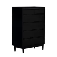 Midnight Solid Wood Pull Tab Dresser