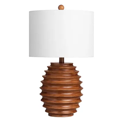 Brown Resin Honeycomb Table Lamp