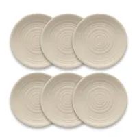 Natural Madden Melamine Dinner Plates, Set of 6