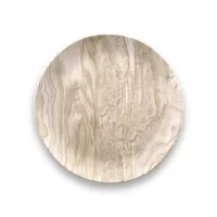 Faux Wood Melamine Salad Plates, Set of 6