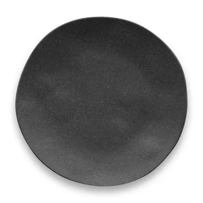 Black Melamine Santal Dinner Plates, Set of 6