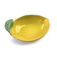 Yellow Lemon Melamine Cereal Bowls, Set of 6