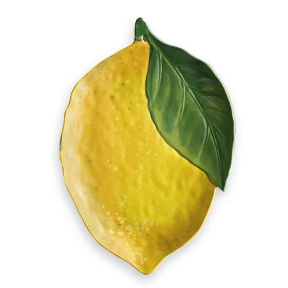 Yellow Lemon Melamine Serving Platter