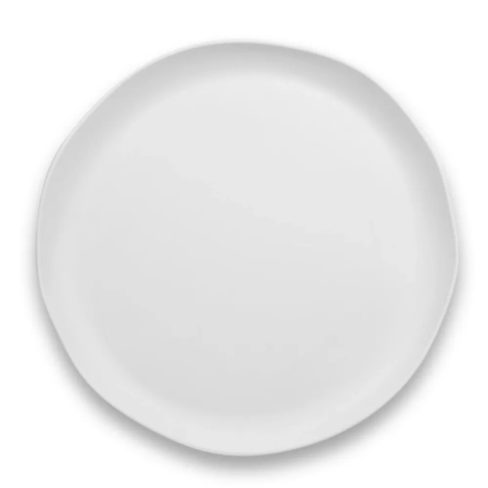 Matte White Melamine Coupe Serving Platter