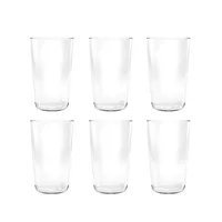 Clear Classic Tall Tumbler Glasses, Set of 6