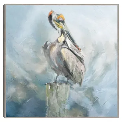 Perched In Paradise Framed Canvas Art Print