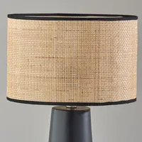 Rattan Shade Base Table Lamp