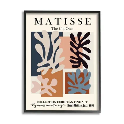 Matisse Jazz Abstract Framed Canvas Art Print