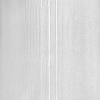 White Stripe Sheer Curtain Panel Set