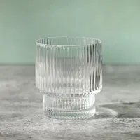 Linear Ribbed Short Glass