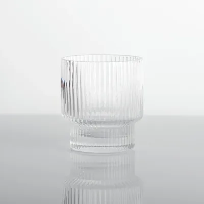 Linear Ribbed Short Glass