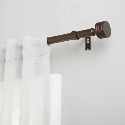 Bronze Stacked Cylinder Curtain Rod