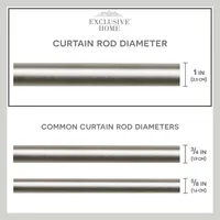 Matte Silver Modern Twist Curtain Rod, 72 in.