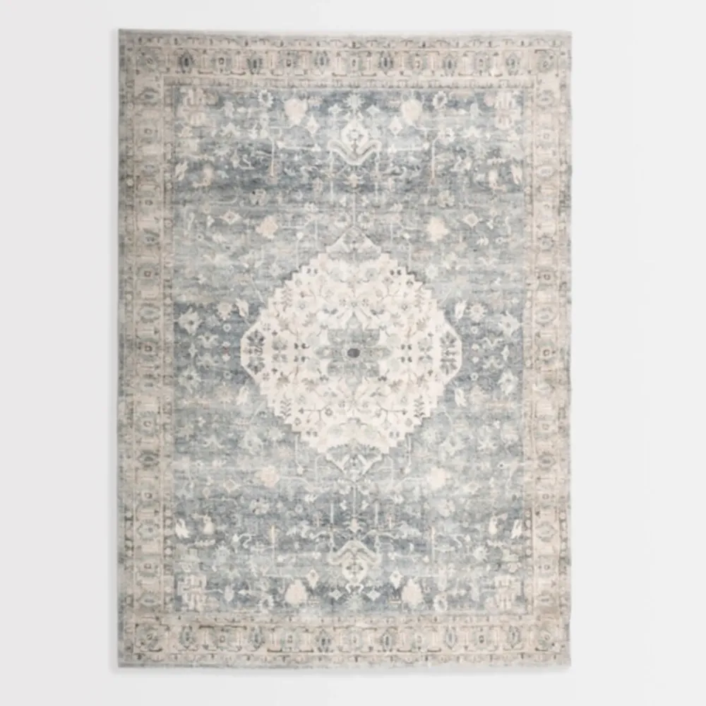 Rosette Dusty Aqua Area Rug