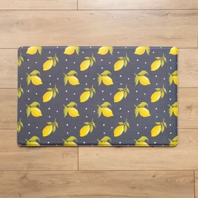 Vintage Lemons Kitchen Mat