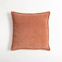 Terracotta Chenille Throw Pillow