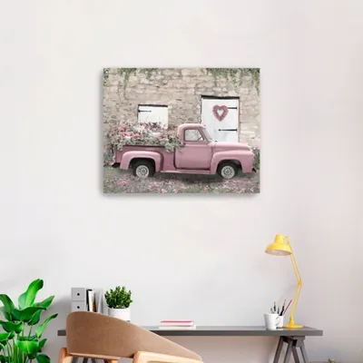 Hideaway Heart Truck Canvas Wall Art