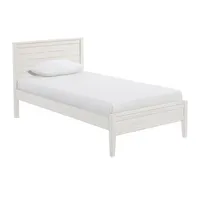 Rustic White Pine Panel Twin Bed Frame