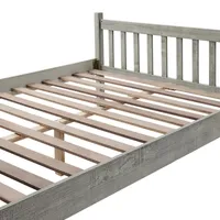 Gray Rustic Spindleback Full Bed Frame