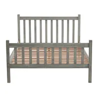 Gray Rustic Spindleback Full Bed Frame