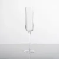 Linear Ribbed Champagne Flute