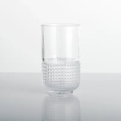 Clear Beaded Highball Glass
