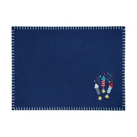 Navy Sparkler Felt Placemats, Set of 6