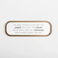 Best Things in Life Wood Wall Plaque