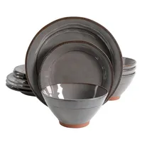 Gray Terracotta 12-pc. Dinnerware Set