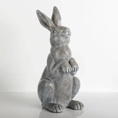 Tall Bunny Outdoor Statue