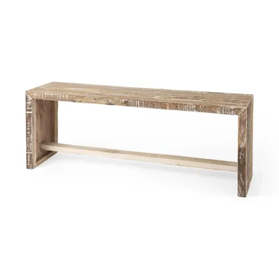 Modern Reclaimed Wood Bench