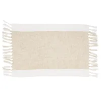 Tan Fringed Two Tone 4-pc. Placemat Set