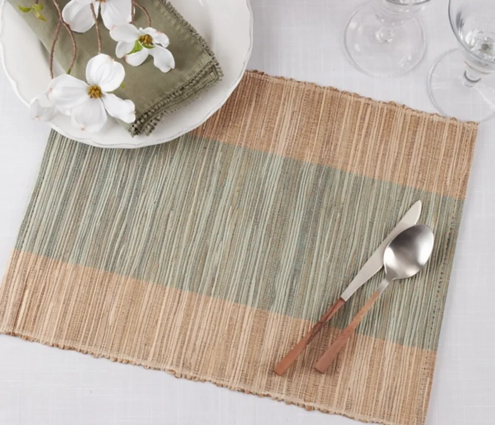 Indigo Banded 4-pc. Placemat Set