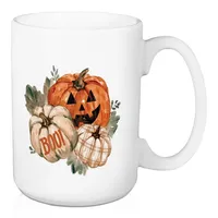 Watercolor Pumpkins 2-pc. Halloween Mug Set