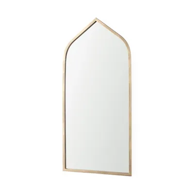 Giovanna Gold Metal Frame Ogee Arch Wall Mirror