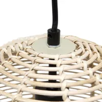 Natural Rattan Sphere Pendant Light