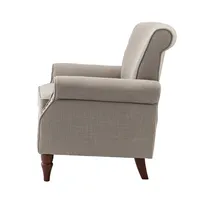 Dark Gray Miriam Nailhead Trim Armchair