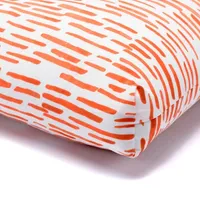 Orange Patterned Outdoor Chair Cushion