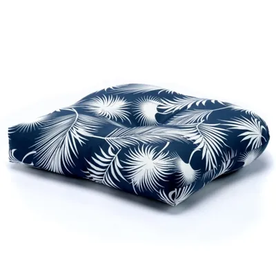 Navy Floral Outdoor Chair Cushion