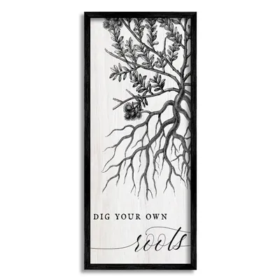 Dig Your Own Roots Wall Plaque