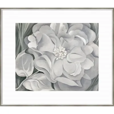 O'Keeffe White Calico Flower Framed Art Print