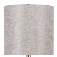 Gold and Gray Tapered Table Lamps, Set of 2