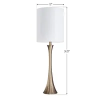 Gold Sparkle Shade Tapered Table Lamps, Set of 2
